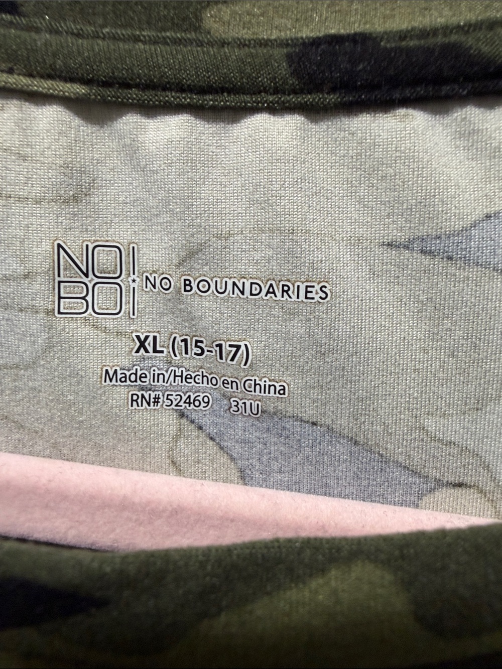 No Boundaries Olive Green Camo Side-Ruched Mini Dress - Picture 2 of 3